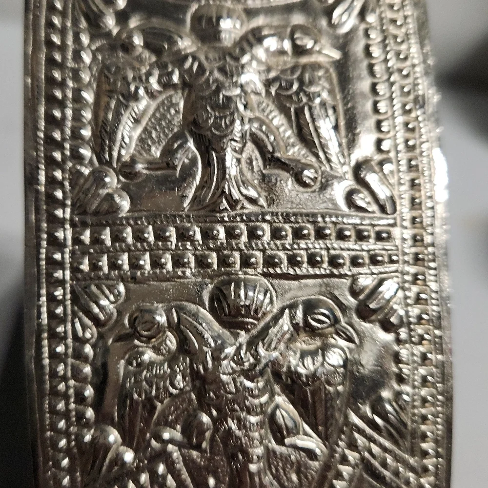 RARE JUDITH LIEBER Python Leather Metal‎ Buckle Belt
